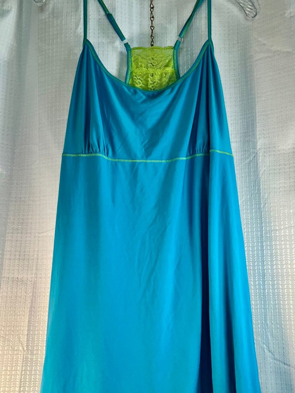 Secret Treasures Sleeveless Turquoise Chemise Nightgown size 2X